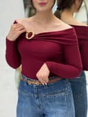 بلوز یقه قایقی حُسنا         