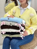 ژاکت بافت پاپیونی