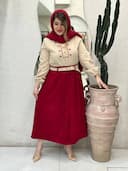 شومیز دامن کبریتی بهارگل