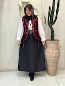 4تیکه شومیز،دامن،ژیله،گردنبند نازگل