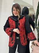 کت مخمل سوزن دوزی فلورا