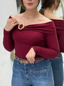 بلوز یقه قایقی حُسنا