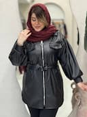 بارونی چرم بلند زینا