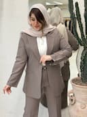 کت شلوار دیپلمات بغل چاک یشمه