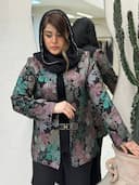 کت ژاکارد گل2422