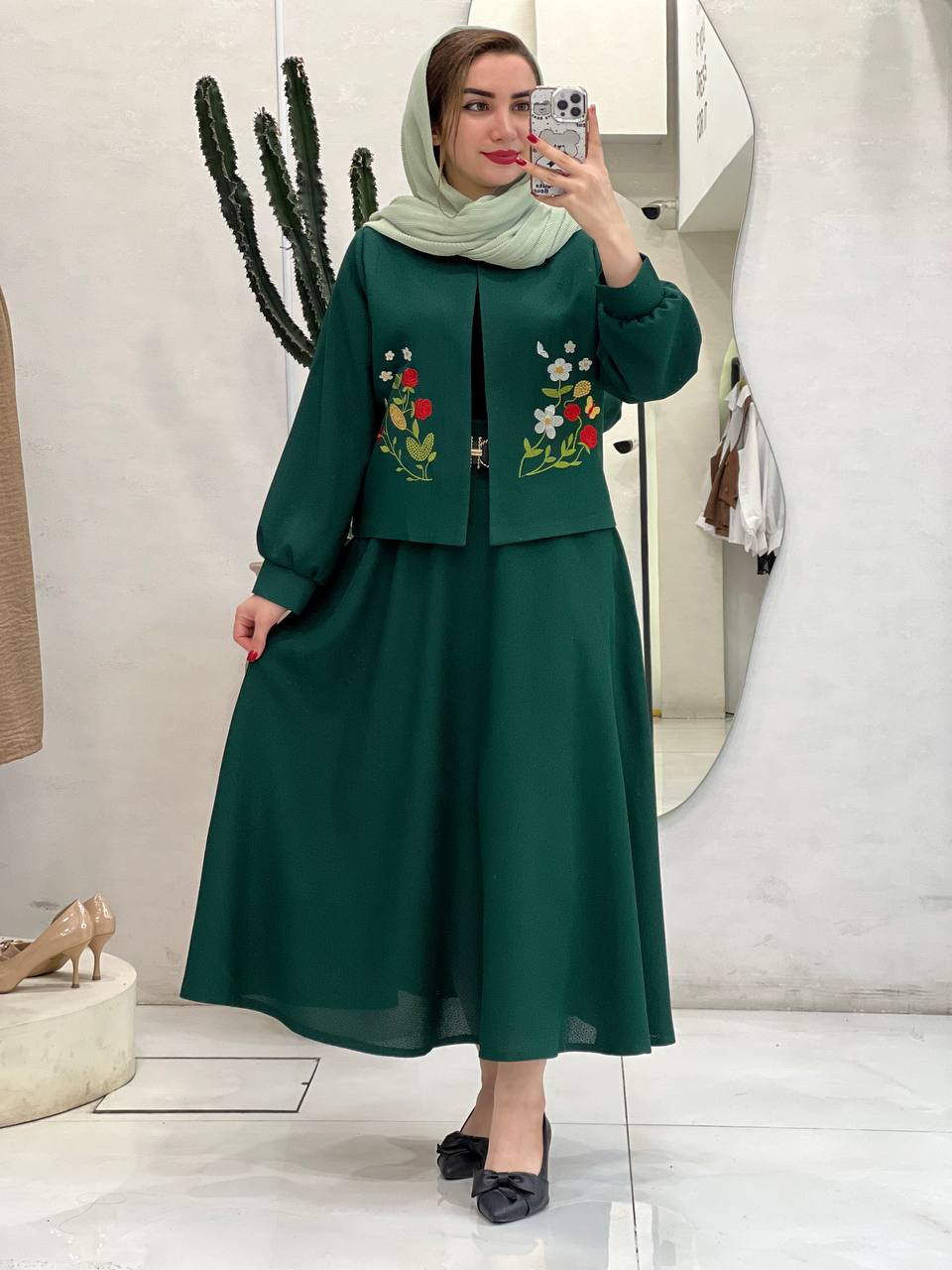 کت دامن گلدوزی پری رخ